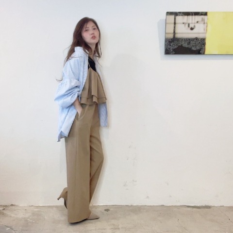 レディース　ストライプシャツ（chico）