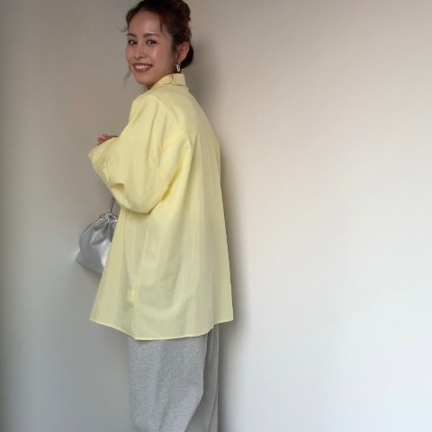 【高身長さん向け】レディース　カラーシャツ（saori）