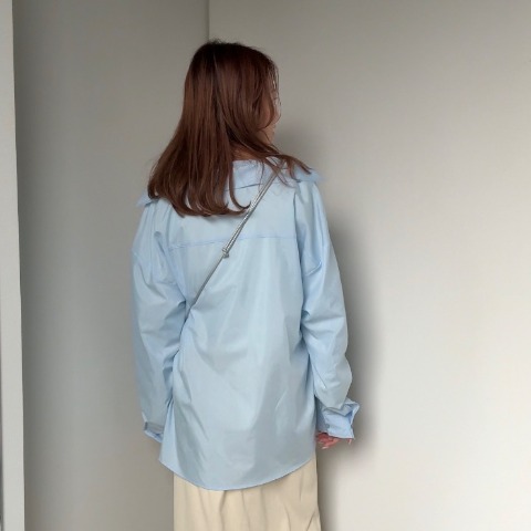 【高身長さん向け】レディース　カラーシャツ（saori）