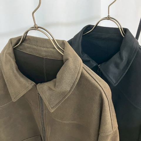レディース　ヴィンテージ加工合皮ジャケット（miyu）