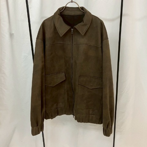 レディース　ヴィンテージ加工合皮ジャケット（miyu）