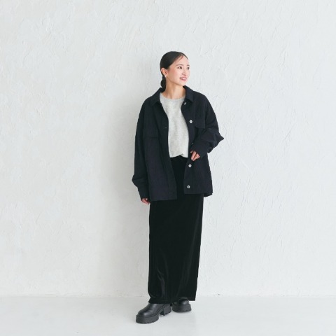 レディース　コーデュロイオーバーサイズジャケット(LienRuru)