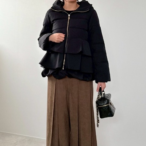 レディース　ペプラム中綿ジャケット(misato)