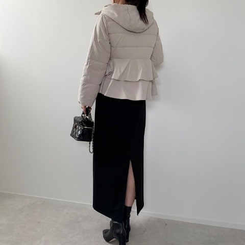 レディース　ペプラム中綿ジャケット(misato)