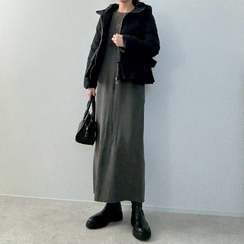 レディース　ペプラム中綿ジャケット(misato)