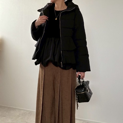 レディース　ペプラム中綿ジャケット(misato)