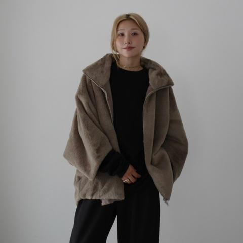 レディース　ジップファーブルゾン（hideka）