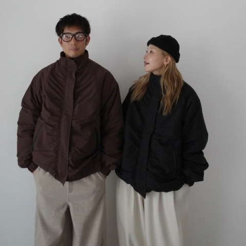 レディース　止水ジップ使いブルゾン(hideka)