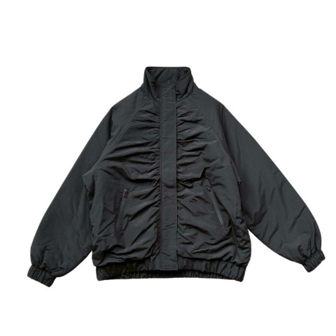 レディース　止水ジップ使いブルゾン(hideka)