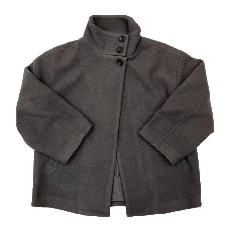 レディース　スタンドカラーコート(hideka)