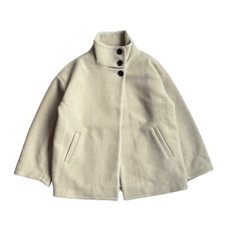 レディース　スタンドカラーコート(hideka)