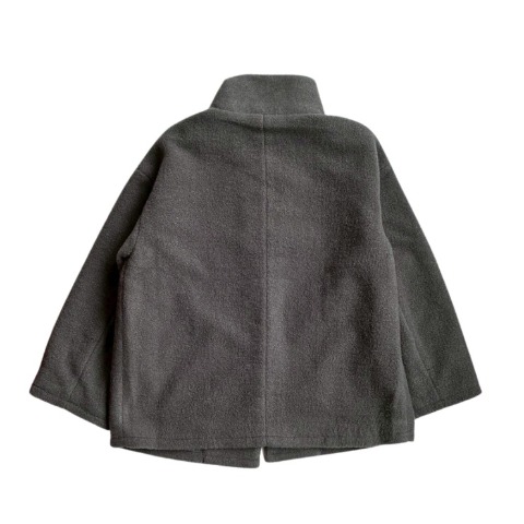 レディース　スタンドカラーコート(hideka)