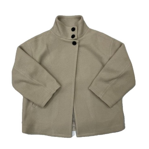 レディース　スタンドカラーコート(hideka)