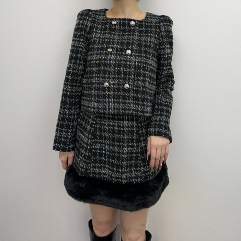 レディース　ツイードジャケット（yuki)