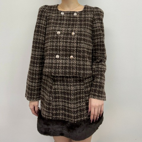 レディース　ツイードジャケット（yuki)