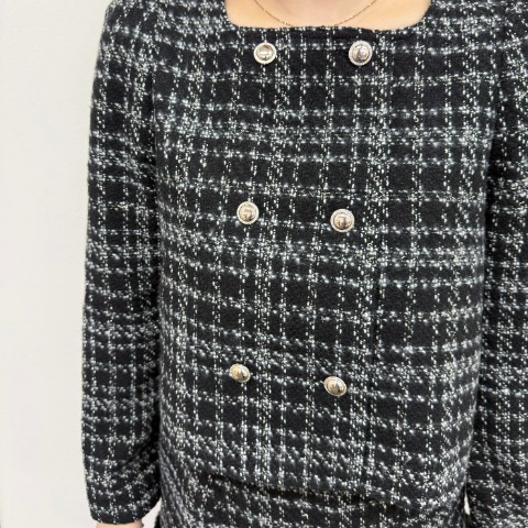 レディース　ツイードジャケット（yuki)