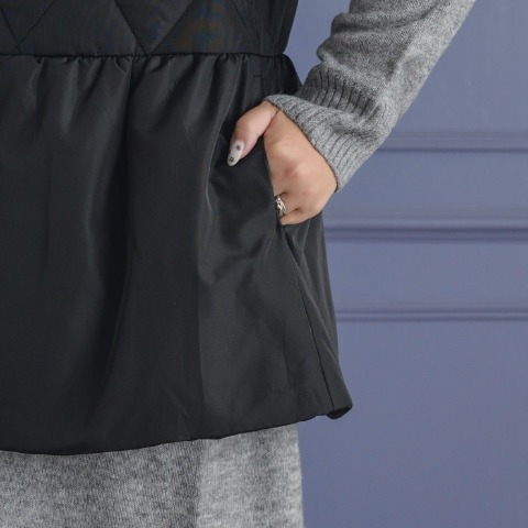 レディース　ペプラムキルトジャケット（yuki×Taiyou）