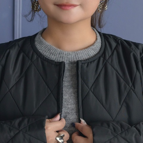 レディース　ペプラムキルトジャケット（yuki×Taiyou）