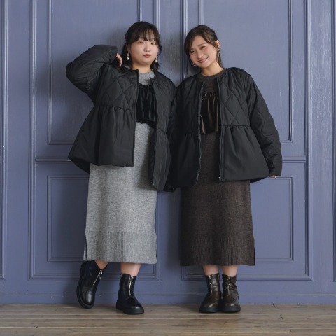 レディース　ペプラムキルトジャケット（yuki×Taiyou）