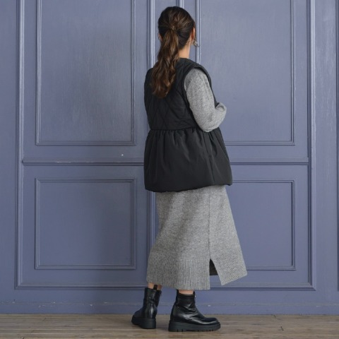 レディース　ペプラムキルトジャケット（yuki×Taiyou）