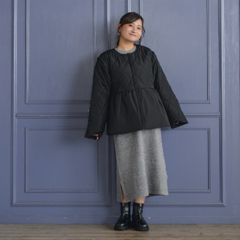 レディース　ペプラムキルトジャケット（yuki×Taiyou）