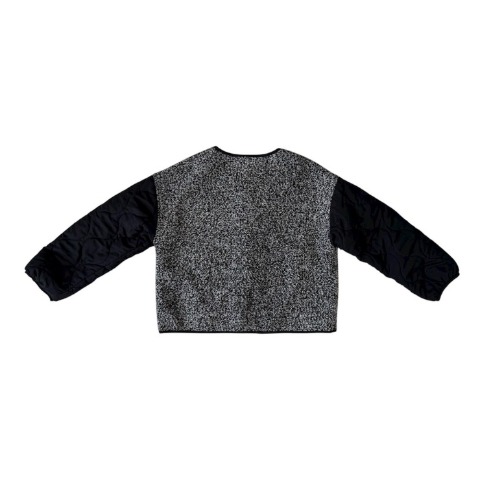 レディース　ブークレー×キルティング切り替えブルゾン（ちょこび）