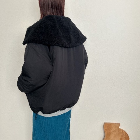 レディース　ボア襟ミリタリージャケット （rumi）