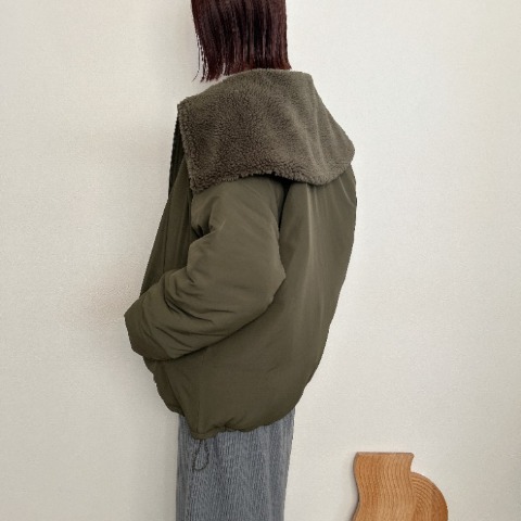 レディース　ボア襟ミリタリージャケット （rumi）