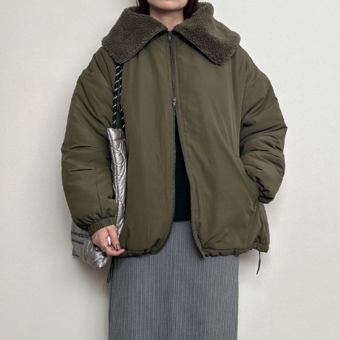 レディース　ボア襟ミリタリージャケット （rumi）