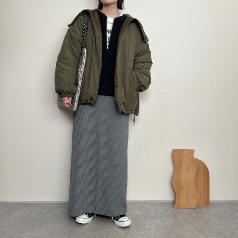 レディース　ボア襟ミリタリージャケット （rumi）