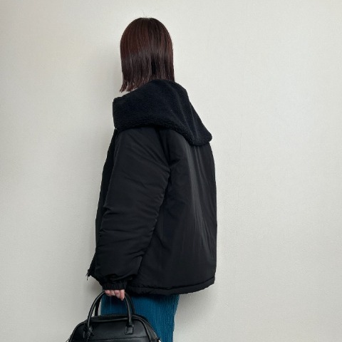 レディース　ボア襟ミリタリージャケット （rumi）