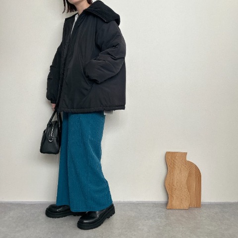 レディース　ボア襟ミリタリージャケット （rumi）