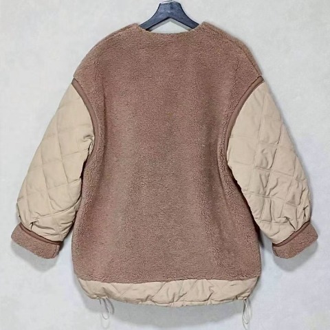 レディース　キルト切替ボアジャケット（ちゃな）