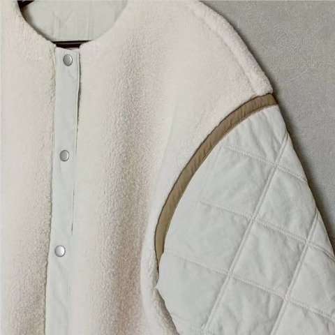 レディース　キルト切替ボアジャケット（ちゃな）