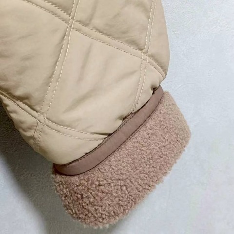 レディース　キルト切替ボアジャケット（ちゃな）