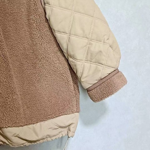 レディース　キルト切替ボアジャケット（ちゃな）