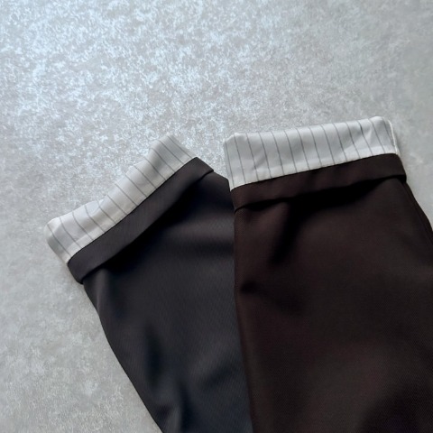 レディース　裏ストライプ テーラードジャケット（omi）