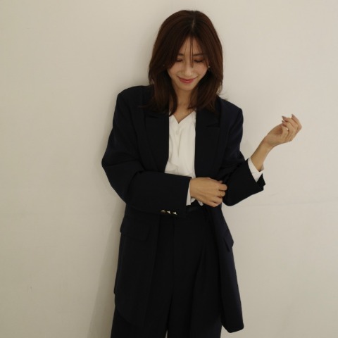レディース　オーバーサイズテーラードジャケット(chihiro)