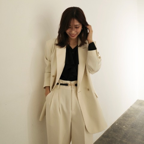 レディース　オーバーサイズテーラードジャケット(chihiro)