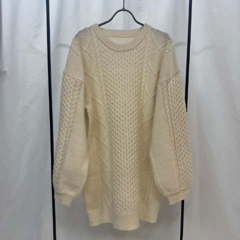 レディース　ケーブルビッグニットプルオーバー（miyu）