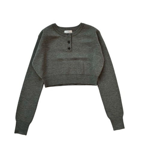 レディース　ヘンリーネックニットプルオーバー（hideka）