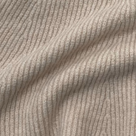 レディース　リボン使いパフスリーブニットプルオーバー(maki)