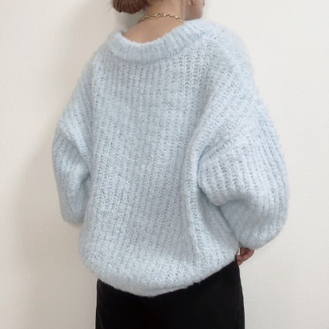 レディース　Vネックニットプルオーバー（chico）