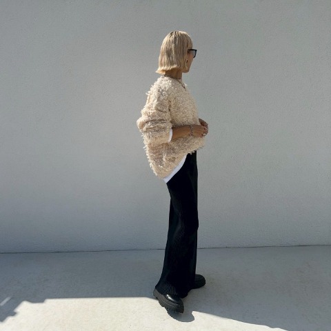 レディース　ループフリンジニットプルオーバー（ANNA）