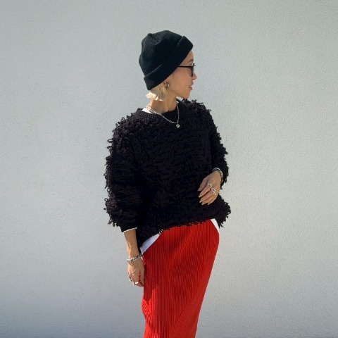 レディース　ループフリンジニットプルオーバー（ANNA）