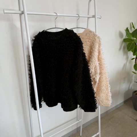 レディース　ループフリンジニットプルオーバー（ANNA）