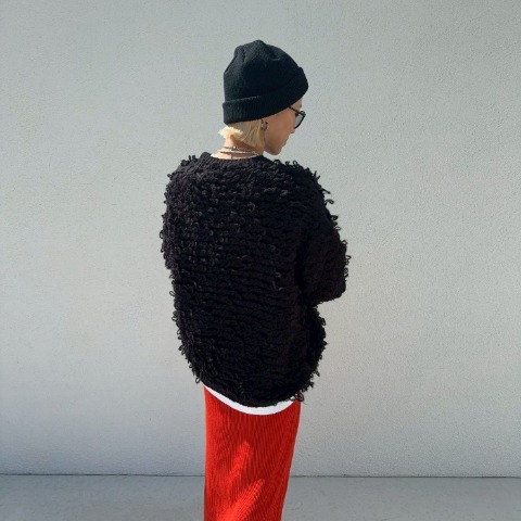 レディース　ループフリンジニットプルオーバー（ANNA）