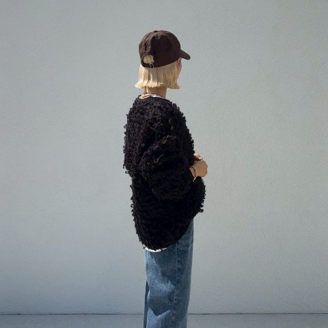 レディース　ループフリンジニットプルオーバー（ANNA）