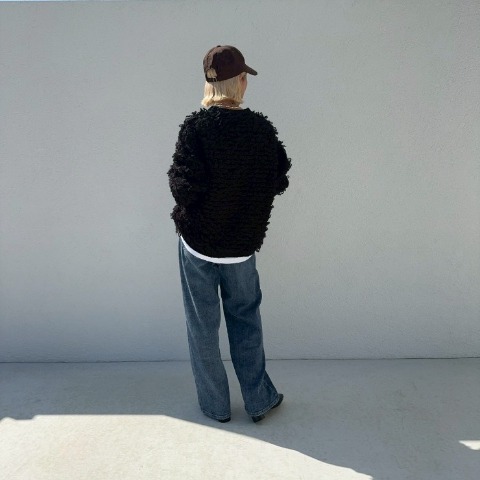 レディース　ループフリンジニットプルオーバー（ANNA）