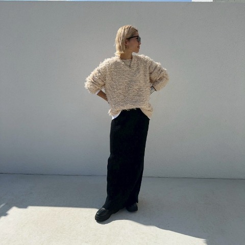 レディース　ループフリンジニットプルオーバー（ANNA）